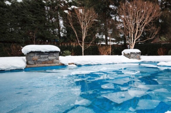Winter Pool Leak