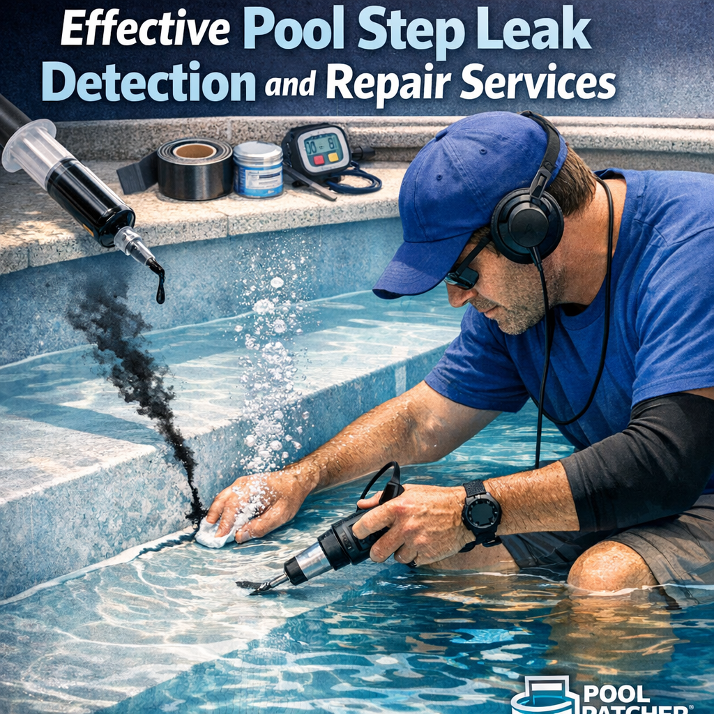 Effective Pool Step Leak Detection and Repair Services | Pool Patcher ...