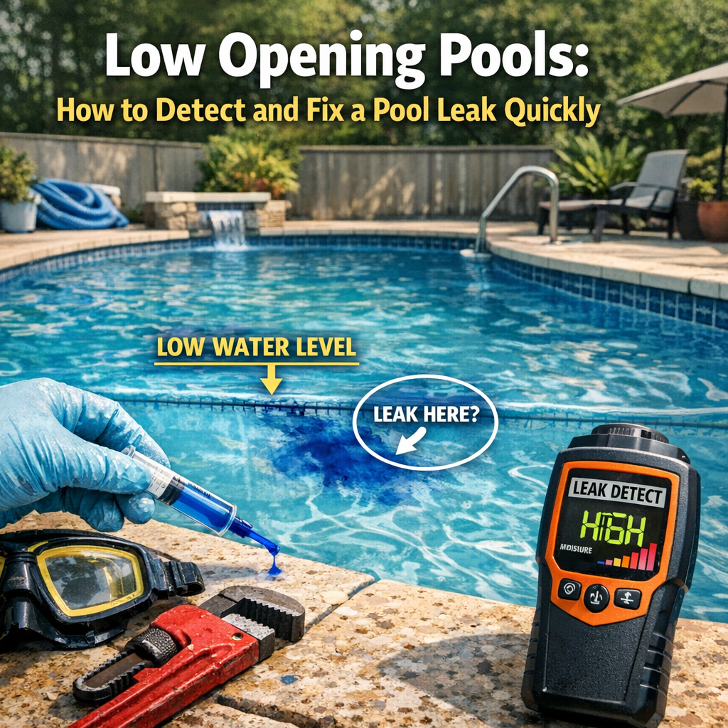 Low Opening Pools: How to Detect and Fix a Pool Leak Quickly - Pool ...