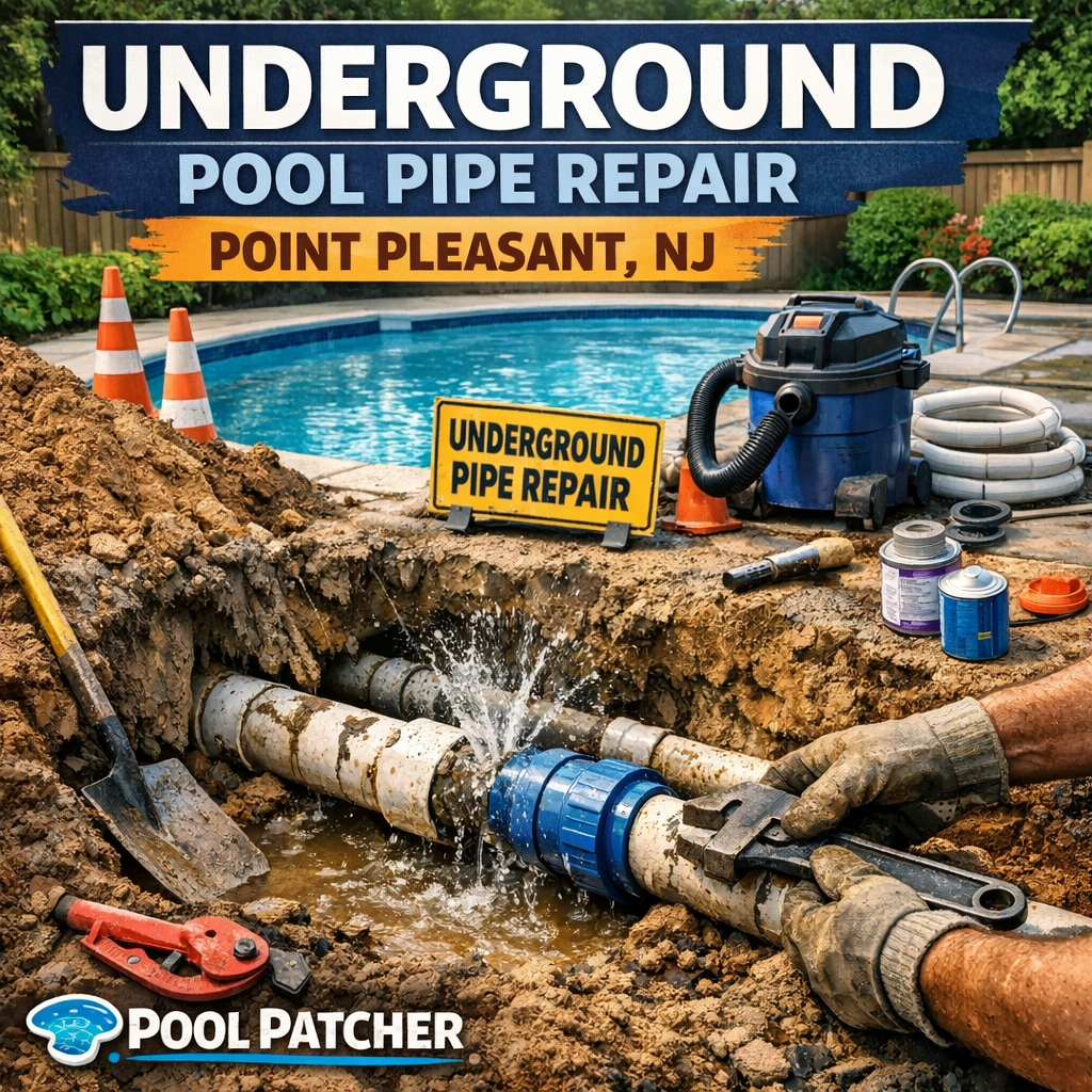 Pool Pipe Exploded Underground Pool Pipe Repair Point Pleasant NJ | Pool Patcher - Pool ...