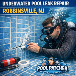 Illustration of Underwater Pool Leak Repair Robbinsville NJ | Pool Patcher