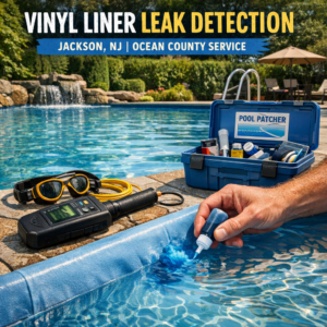 Illustration of Vinyl Liner Leak Detection Jackson NJ | Ocean County Service | Pool Patcher
