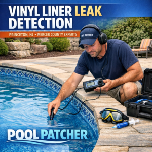 Illustration of Vinyl Liner Leak Detection Princeton NJ — Mercer County Experts | Pool Patcher