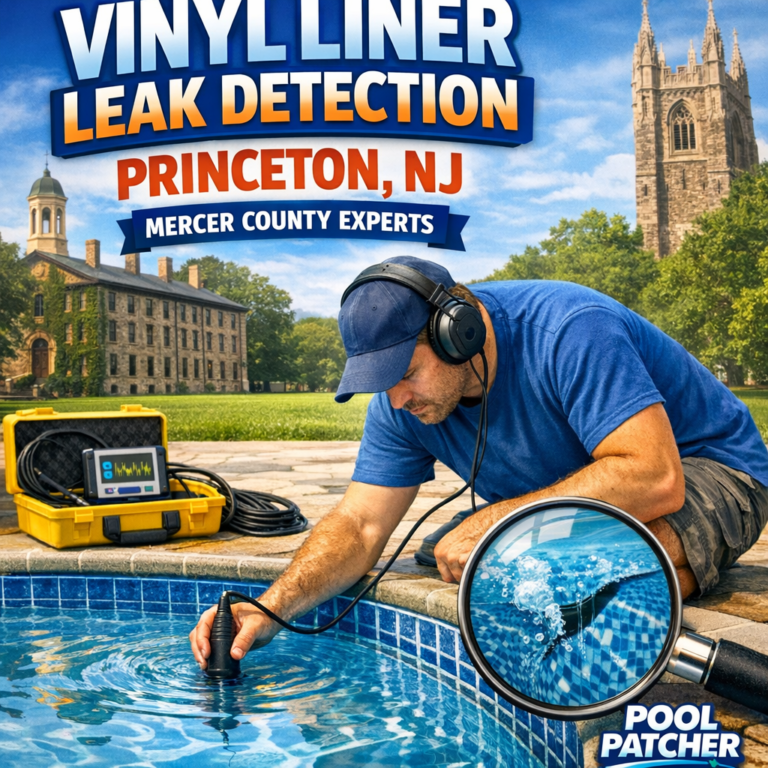 Illustration of Vinyl Liner Leak Detection Princeton NJ — Mercer County Experts | Pool Patcher